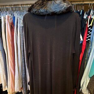 Sioni M black long cardigan